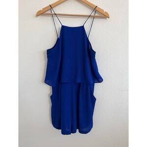 Express Womens Blue Shorts Romper Size Small Formal Outfit